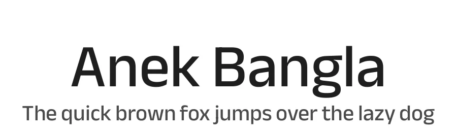 Anek Bangla by Ek Type β Sans Serif Font