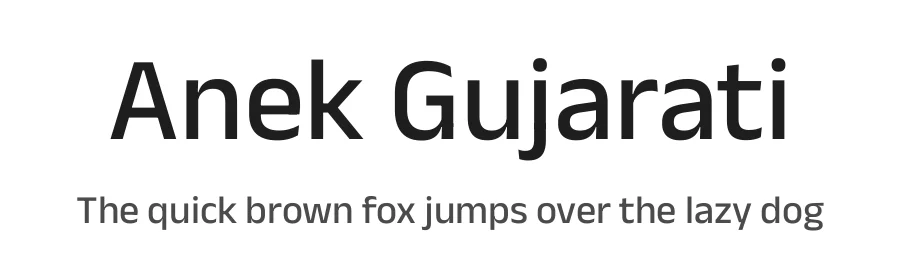 Anek Gujarati by Ek Type β Sans Serif Font