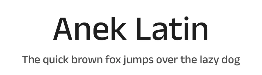 Anek Latin by Ek Type — Sans Serif Font