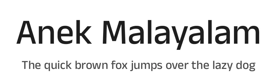 Anek Malayalam by Ek Type — Sans Serif Font