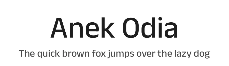 Anek Odia by Ek Type — Sans Serif Font