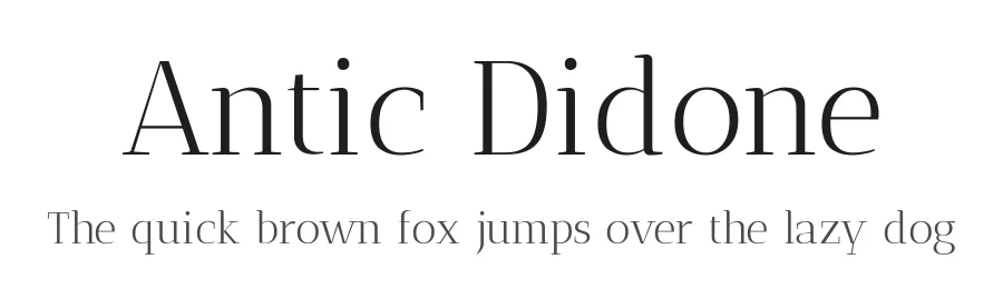 Antic Didone by Santiago Orozco — Serif Font