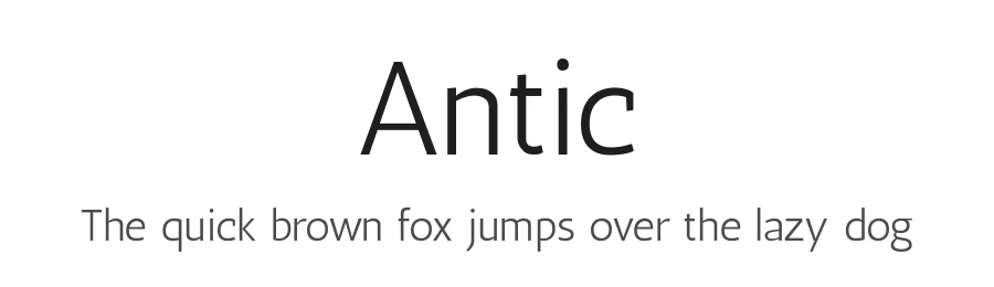 Antic by Santiago Orozco — Sans Serif Font