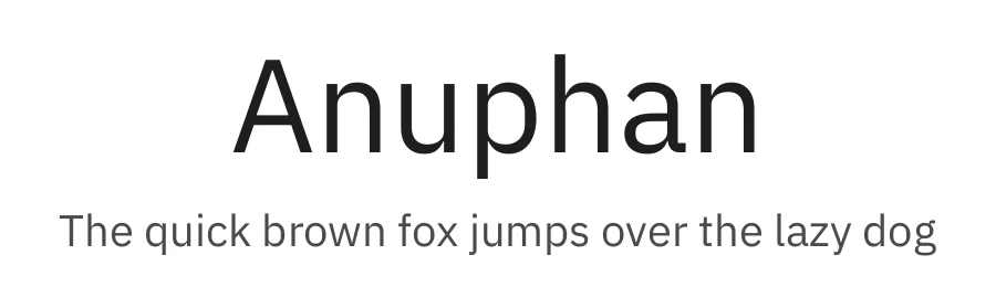 Anuphan by Cadson Demak β Sans Serif Font