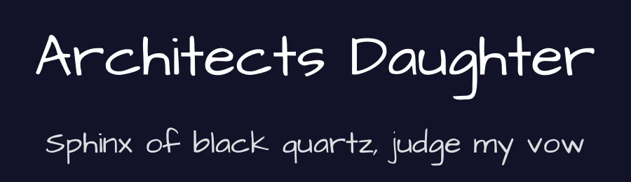 Architects Daughter by Kimberly Geswein — Script Handwritten Font — thumbnail 2