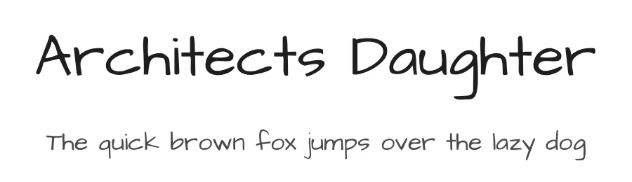 Architects Daughter by Kimberly Geswein — Script Handwritten Font