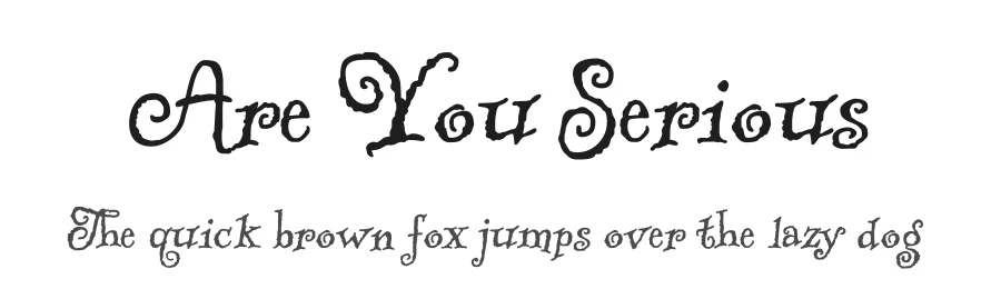 Are You Serious by Robert Leuschke — Script Handwritten Font
