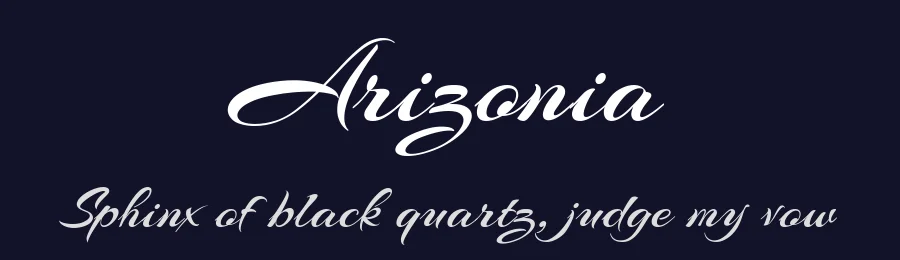 Arizonia by Robert Leuschke — Script Handwritten Font — thumbnail 2