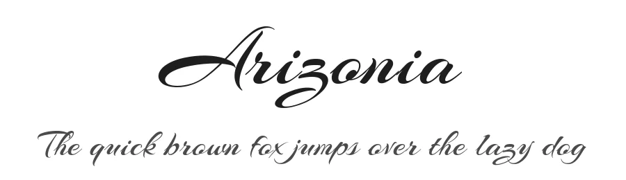 Arizonia by Robert Leuschke β Script Handwritten Font