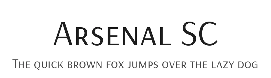Arsenal SC by Andrij Shevchenko — Sans Serif Font