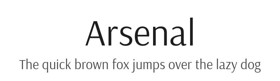 Arsenal by Andrij Shevchenko — Sans Serif Font