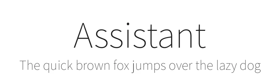 Assistant by Adobe Systems Inc., Ben Nathan — Sans Serif Font