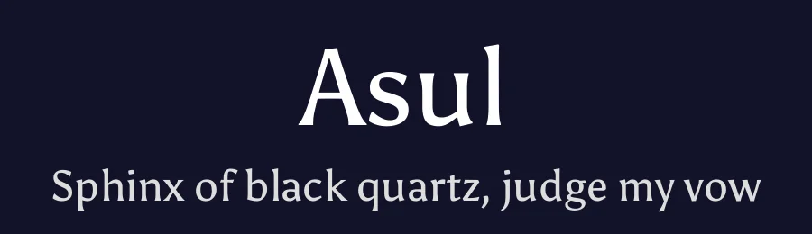 Asul by Mariela Monsalve — Serif Font — thumbnail 2