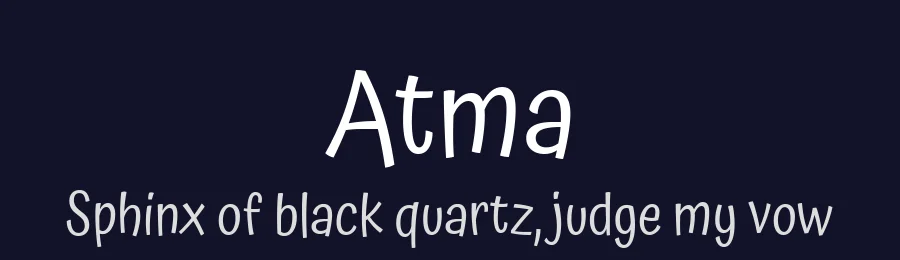 Atma by Black Foundry — Display Font — thumbnail 2