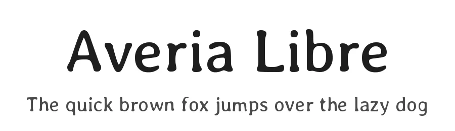 Averia Libre by Dan Sayers — Display Font