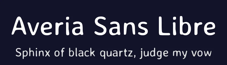 Averia Sans Libre by Dan Sayers — Display Font — thumbnail 2