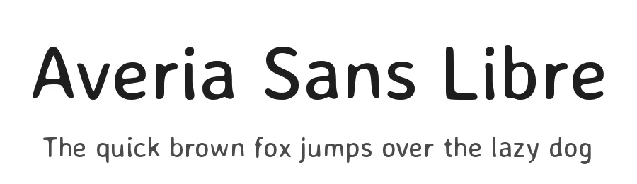 Averia Sans Libre by Dan Sayers — Display Font