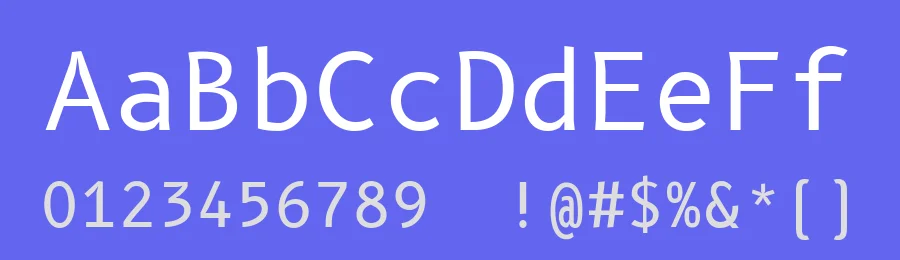 B612 Mono by Nicolas Chauveau, Thomas Paillot, Jonathan Favre-Lamarine, Jean-Luc Vinot — Monospace Font — thumbnail 3