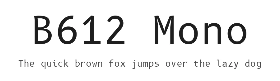 B612 Mono by Nicolas Chauveau, Thomas Paillot, Jonathan Favre-Lamarine, Jean-Luc Vinot — Monospace Font