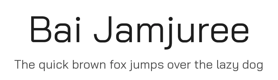 Bai Jamjuree by Cadson Demak β Sans Serif Font