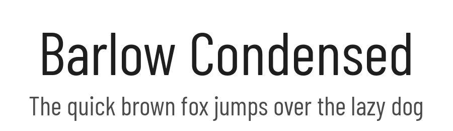Barlow Condensed by Jeremy Tribby — Sans Serif Font