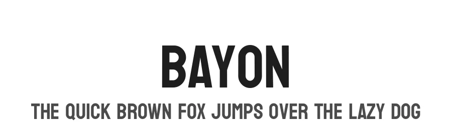 Bayon by Danh Hong — Sans Serif Font