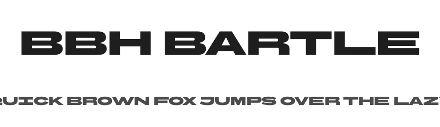 BBH Bartle by Studio DRAMA — Sans Serif Font