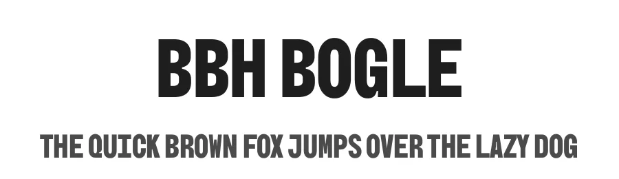 BBH Bogle by Studio DRAMA — Sans Serif Font