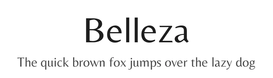 Belleza by Eduardo Tunni — Sans Serif Font