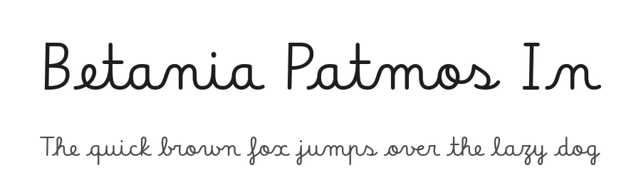 Betania Patmos In by Carolina Giovagnoli — Script Handwritten Font