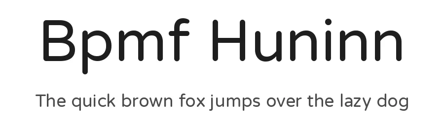 Bpmf Huninn by But Ko, justfont — Sans Serif Font