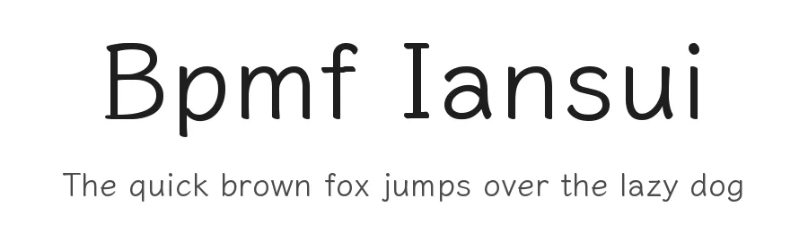 Bpmf Iansui by But Ko — Script Handwritten Font