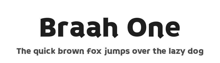 Braah One by Ashish Kumar — Sans Serif Font
