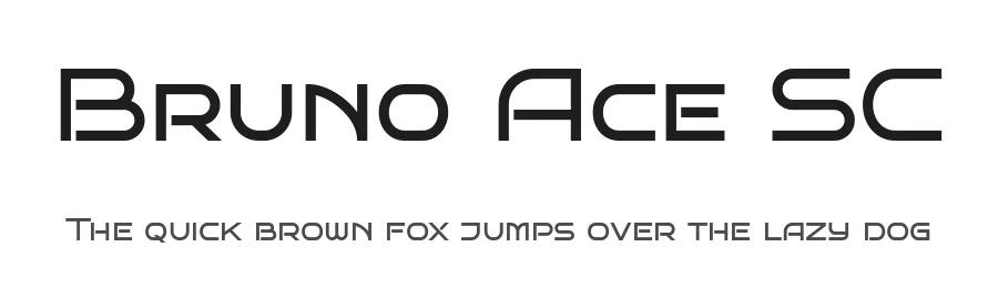 Bruno Ace SC by Astigmatic — Display Font