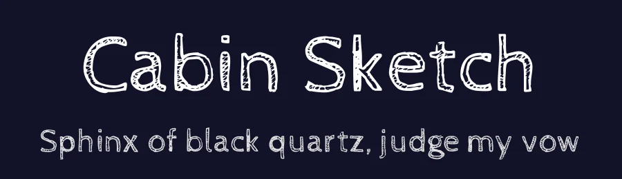 Cabin Sketch by Impallari Type — Display Font — thumbnail 2