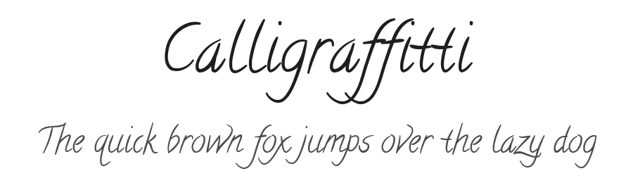 Calligraffitti by Open Window — Script Handwritten Font