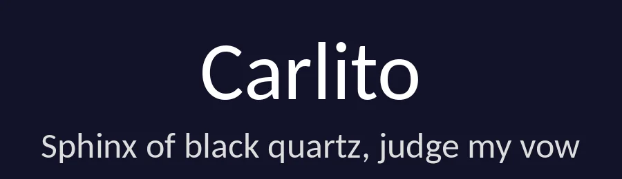 Carlito by Łukasz Dziedzic — Sans Serif Font — thumbnail 2