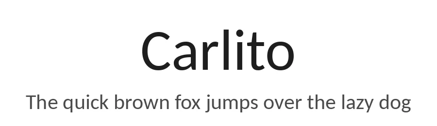 Carlito by Łukasz Dziedzic — Sans Serif Font
