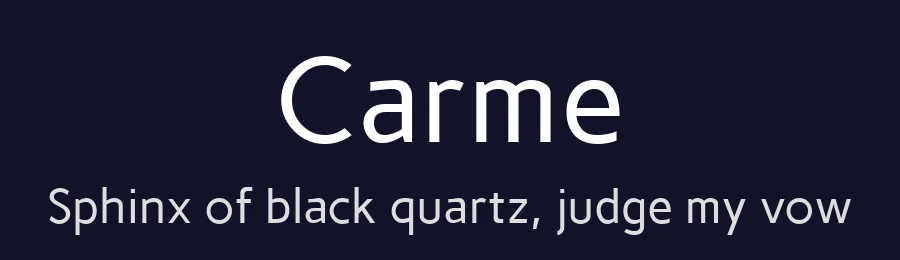 Carme by Rubén Prol — Sans Serif Font — thumbnail 2