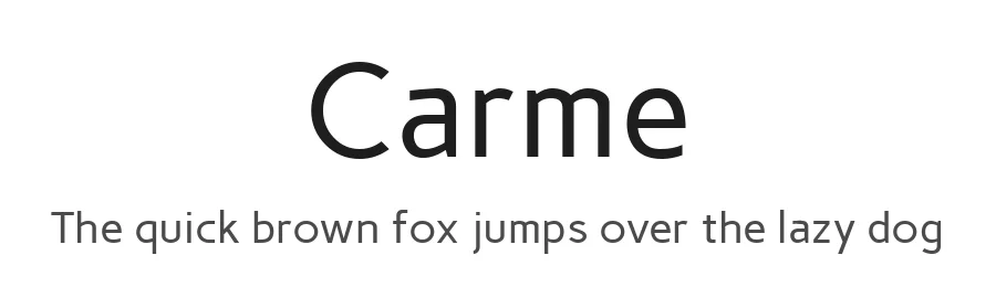 Carme by Rubén Prol — Sans Serif Font