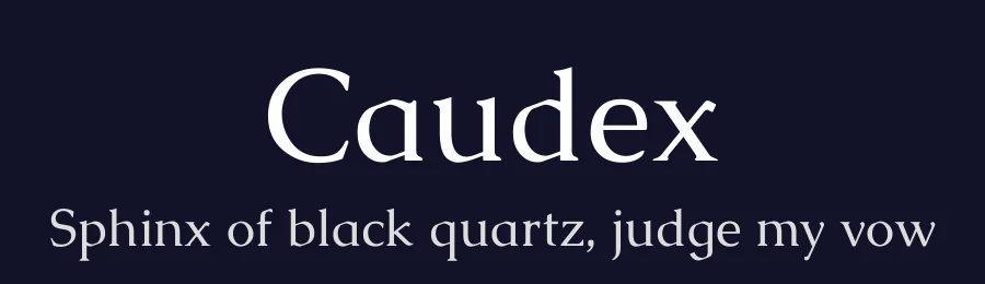 Caudex by Nidud — Serif Font — thumbnail 2