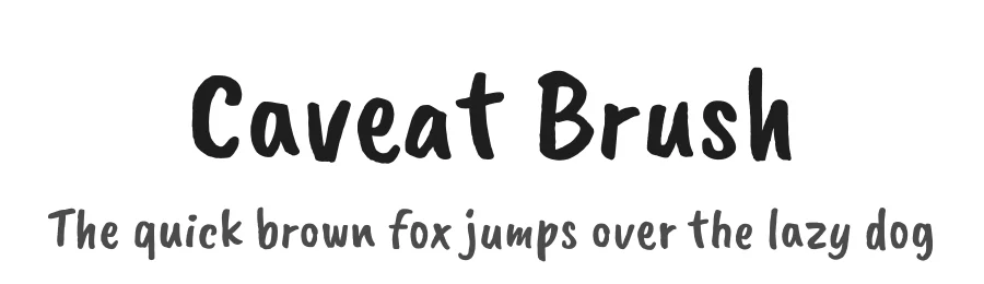 Caveat Brush by Impallari Type — Script Handwritten Font