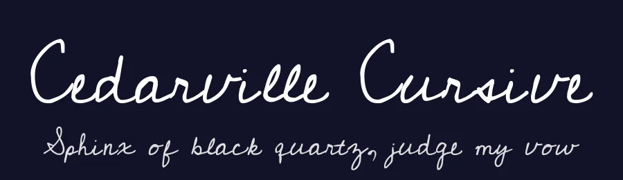 Cedarville Cursive by Kimberly Geswein — Script Handwritten Font — thumbnail 2