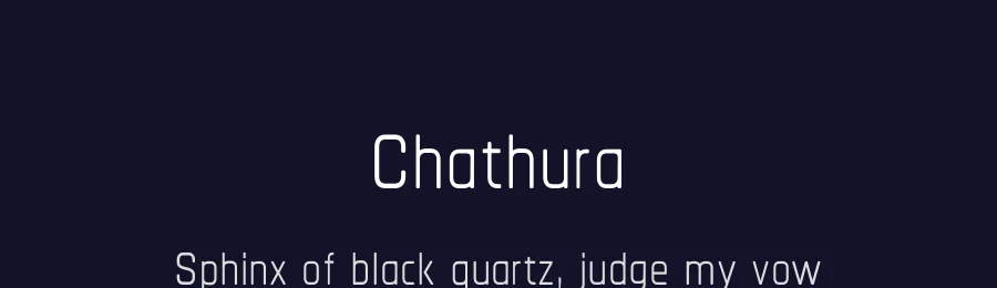 Chathura by Appaji Ambarisha Darbha — Sans Serif Font — thumbnail 2
