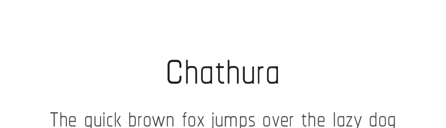 Chathura by Appaji Ambarisha Darbha — Sans Serif Font