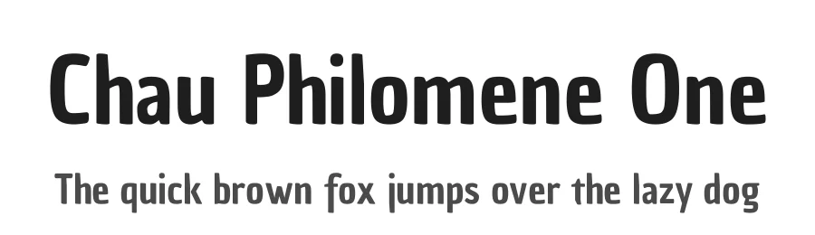 Chau Philomene One by Vicente Lamónaca — Sans Serif Font