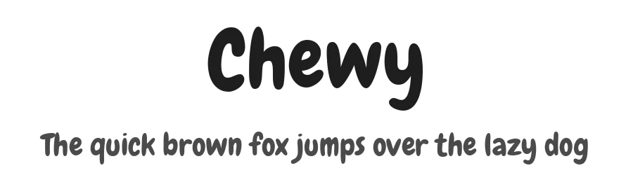 Chewy by Sideshow โ Display Font