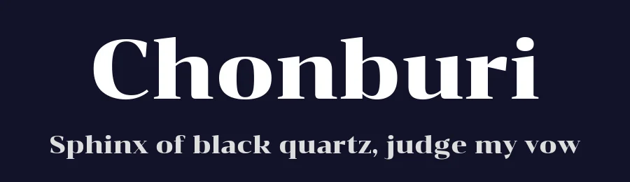Chonburi by Cadson Demak — Display Font — thumbnail 2