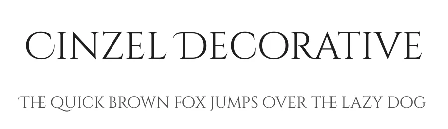 Cinzel Decorative by Natanael Gama — Display Font