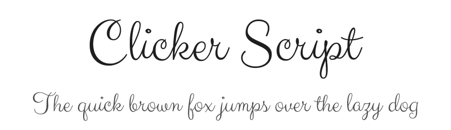 Clicker Script by Astigmatic — Script Handwritten Font
